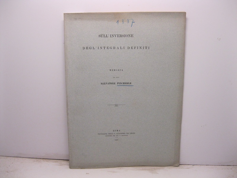 Sull'inversione degl'integrali definiti